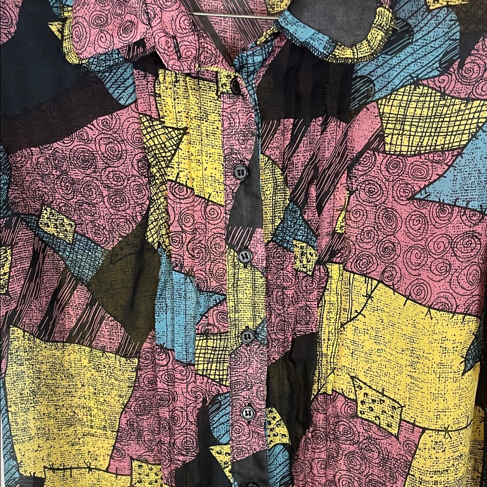 Disney Multicolor Patchwork Blouse - image 6